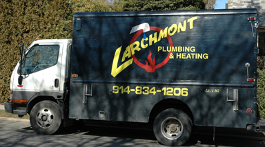 Larchmont Plumbing truck